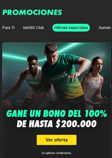 bono deportes bet365 del 100%